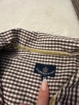 Vorschaubild 6 von Damen Hemdbluse Gr. 46 Braun Kariert Casual Langarm Stickerei
