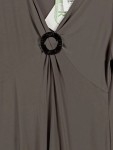 Vorschaubild 2 von Freizeitkleid Damen Braun Gr. 44/XXL Polyester Uni Feminin 110 cm