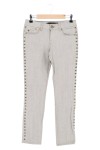 Vorschaubild 1 von Nietenjeans Straight Leg Damen Grau W25 XS 100% Baumwolle