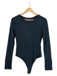 Vorschaubild 1 von Body Damen Blau Gr. 36/S Viskose Polyester Elasthan Uni