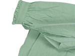 Vorschaubild 2 von Hemdbluse Damen Gr. 36/S Grün Viskose Strukturmuster Casual Langarm Knopf