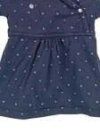 Vorschaubild 4 von Baby Mädchen Kleid Gr. 62 Blau Herzen Baumwolle