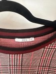 Vorschaubild 4 von Etuikleid Damen Gr. XXS Kariert Grau Rot Jersey