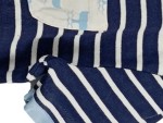 Vorschaubild 3 von T-Shirt Kinder Blau Gr. 122 Baumwolle Gestreift Maritim Kurzarm Freizeit