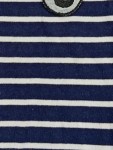 Vorschaubild 4 von T-Shirt Kinder Blau Gr. 122 Baumwolle Gestreift Maritim Kurzarm Freizeit