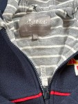 Vorschaubild 3 von Kinder Fleecejacke Gr. 110 Blau Casual Kapuze