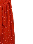 Vorschaubild 2 von Damen Sommerkleid Rot Punkte Gr. 34;XS Viskose Maxikleid