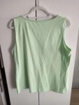 Vorschaubild 2 von Damen Top Shirt Gr. 42 XL Grün Casual mit Strass