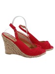 Vorschaubild 1 von Damen Keilabsatz Sandaletten Rot Gr. 41 Casual