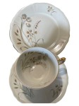 Vorschaubild 1 von Sammelgedeck Kaffeetasse Untertasse Kuchenteller Porzellan Blumen