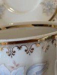 Vorschaubild 3 von Sammelgedeck Kaffeetasse Untertasse Kuchenteller Porzellan Blumen