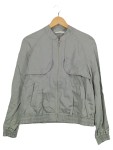 Vorschaubild 1 von Bomberjacke Damen Grau Gr. 38/M Viskose Uni Casual Freizeit