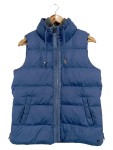 Vorschaubild 1 von Damen Steppweste Gr. 36 Blau Outdoor Kapuze Reißverschluss