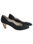 Vorschaubild 1 von Damen Pumps Gr. 38 Schwarz Elegant Wildleder