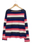 Vorschaubild 1 von Damen Pullover gestreift Maritim Gr. 40/L Mehrfarbig