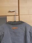 Vorschaubild 6 von Damen Bomberjacke Gr. M Grau Baumwolle Lederdetails