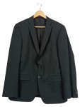 Vorschaubild 1 von Sakko Herren Schwarz Gr. 48/M Strukturmuster Business Langarm Knopf