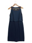 Vorschaubild 1 von Damen Festliches Kleid Gr. 40 Blau Elegant Perlenbesatz