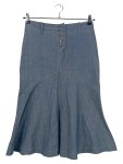 Vorschaubild 1 von Jeansrock Damen Gr. 36 Blau Casual Midirock