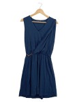 Vorschaubild 1 von Damen Blusenkleid 40;L Blau Modern Wickelkleid