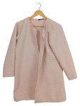 Vorschaubild 1 von Damen Strickjacke Rosa Gr. 44/XXL Casual Strukturmuster