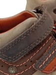 Vorschaubild 3 von Lauflernschuhe Gr. 18 Braun Beige Orange Klettverschluss Leder