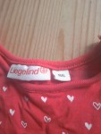 Vorschaubild 5 von Mädchen Freizeitkleid Gr. 86 Rot Herzmuster Baumwolle