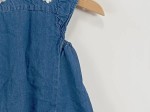 Vorschaubild 3 von Mädchen Jeanskleid Gr. 68 Blau mit Schmetterlingen Casual