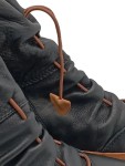 Vorschaubild 2 von Damen Stiefelette Gr. 37 Schwarz Leder Schnürung Casual Boots