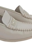 Vorschaubild 2 von Damen Slipper Mokassin Leder Beige Gr. 36 Comfort Klassisch