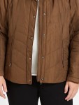 Vorschaubild 4 von Steppjacke Damen Braun Gr. 34/XS Casual Uni Polyester
