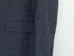 Vorschaubild 2 von Sakko Herren Blau Gr. 48/M Strukturmuster Business Langarm Knopf