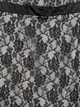 Vorschaubild 2 von Spitzenkleid Damen Gr. 40/L Schwarz Bandeau Cocktailkleid
