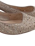 Vorschaubild 2 von Pumps Damen Gr. 37,5 Beige Wildleder Strass Kitten Heel Elegant