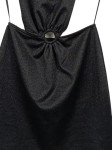 Vorschaubild 4 von Sommerkleid Damen Schwarz Gr. 36/S Polyester Elasthan Uni Modern