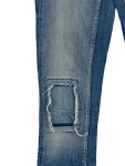 Vorschaubild 3 von Ripped Jeans Damen Gr. W25/34/XS Blau Baumwolle Uni Streetwear L32
