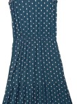 Vorschaubild 3 von Sommerkleid Damen Petrol Punkte Maxi Viskose Gr. 38/M