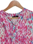 Vorschaubild 2 von Damen Freizeitkleid XL Pink Casual Tierdruck Viskose
