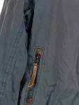 Vorschaubild 3 von Damen Bomberjacke Gr. M Grau Baumwolle Lederdetails