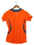 Vorschaubild 1 von Sportshirt Damen Gr. 36/S Orange Baumwolle Uni Sportlich Kurzarm
