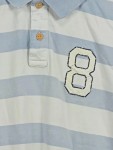 Vorschaubild 2 von Poloshirt Herren M Slim Fit Gestreift Blau Weiß Nr. 8
