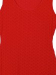 Vorschaubild 3 von Damen Businesskleid Rot Gr. 38 Strukturmuster Elegant