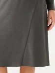 Vorschaubild 2 von Damen Freizeitkleid Gr. M Grau Casual Langarm Asymmetrisch
