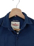 Vorschaubild 2 von Freizeithemd Kinder Gr. 128 Blau Uni Casual Langarm Knopfleiste Logo