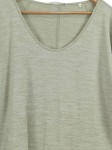 Vorschaubild 3 von Damen T-Shirt Gr. 44 Grün Casual Viskose Kurzarm Shirt