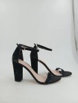 Vorschaubild 3 von Sandaletten Damen Gr. 41 Schwarz Elegant Blockabsatz Riemchensandalen