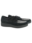 Vorschaubild 1 von Damen Schnürschuhe Gr. 40 Schwarz Creeper Plateau Zebra