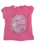 Vorschaubild 1 von BENETTON T-Shirt Gr. 62 Pink Grafik Kurzarm Baumwolle Mädchen Freizeit