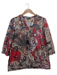Vorschaubild 1 von Taifun Damen Bluse Gr. 44 Mehrfarbig Paisley Bohemian