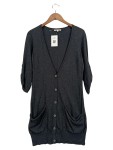 Vorschaubild 1 von Strickjacke Damen Gr. 38/M Grau Casual Cardigan